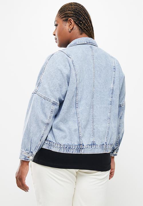 MANGO - Plus jacket candela - open blue