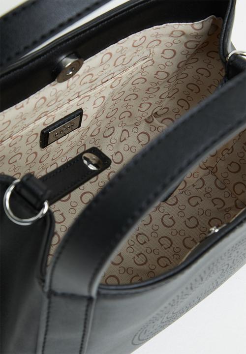GUESS - Hutchinson small satchel - black