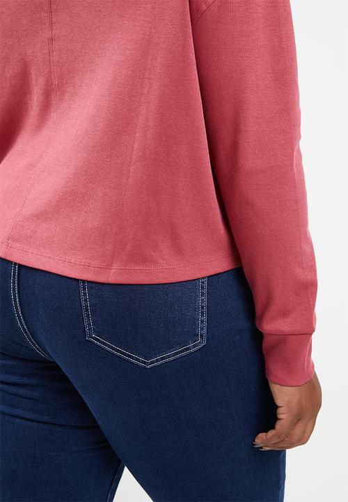 MANGO - Plus sweatshirt splong - medium red