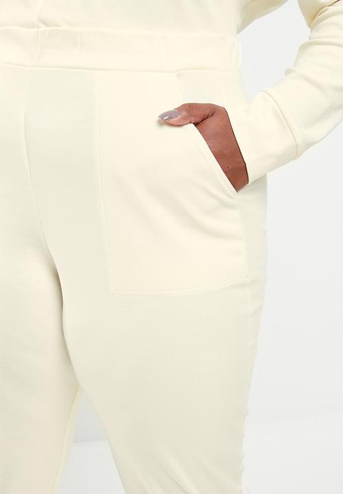 MANGO - Plus trousers splong - light beige