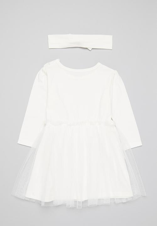 Pop Candy - Tulle dress & headband set - white