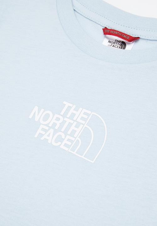 The North Face - Short sleeve cropped graphic tee - light blue