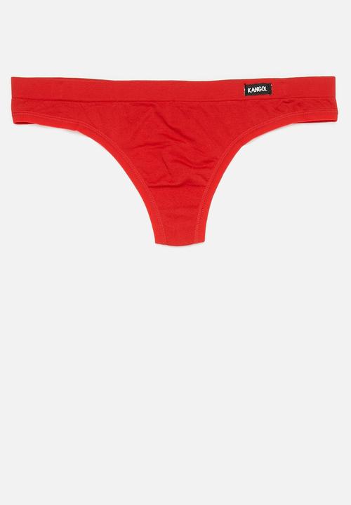 KANGOL - 3 Pack printed & plain seamless thong - multi 