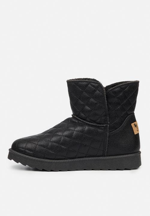 Butterfly Feet - Cozy 1 slipper boot - black