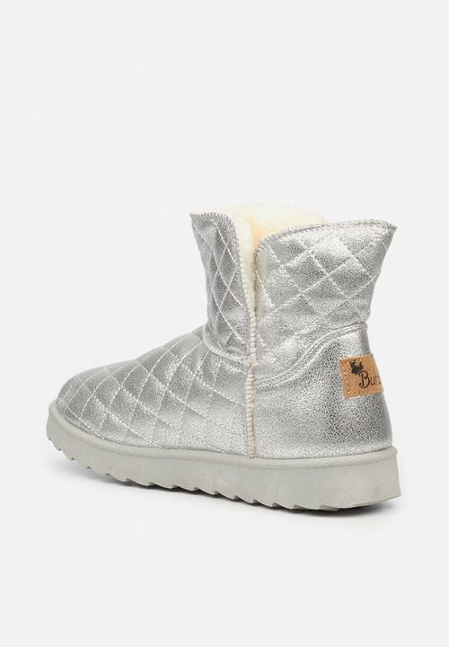 Butterfly Feet - Cozy 1 slipper boot - silver