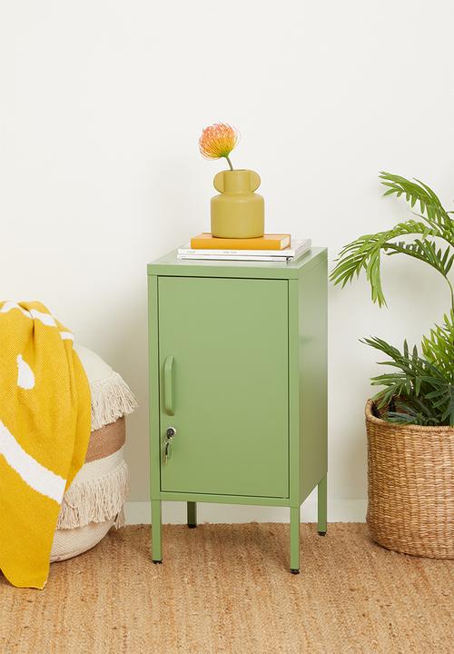 Sugar cube side table - reed green