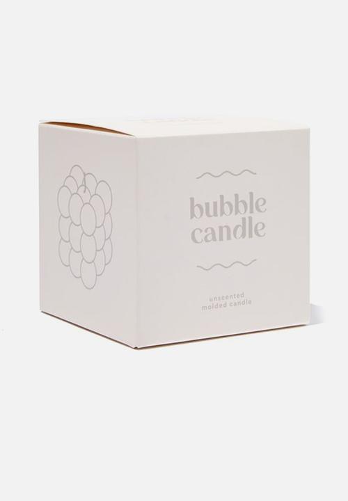 Cotton On - Large bubble candle - natural