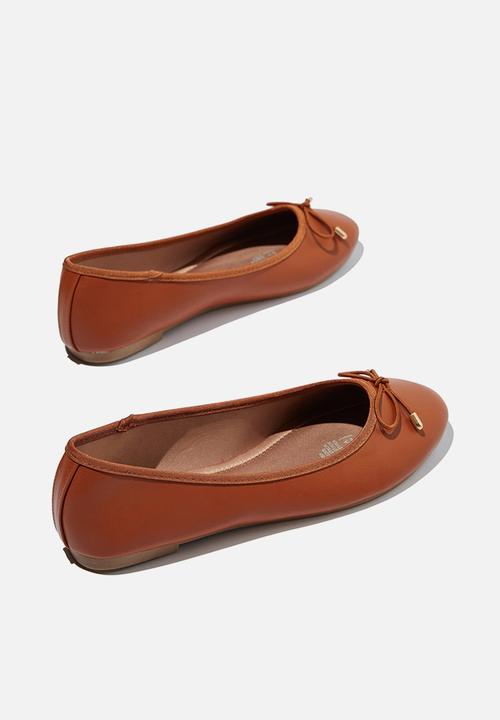 Cotton On - Emma bow ballerina - ginger tan 