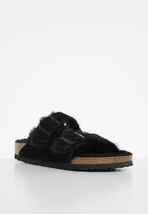 Birkenstock - Arizona suede leather regular - black