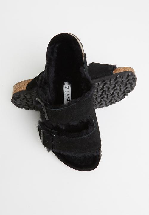 Birkenstock - Arizona suede leather regular - black