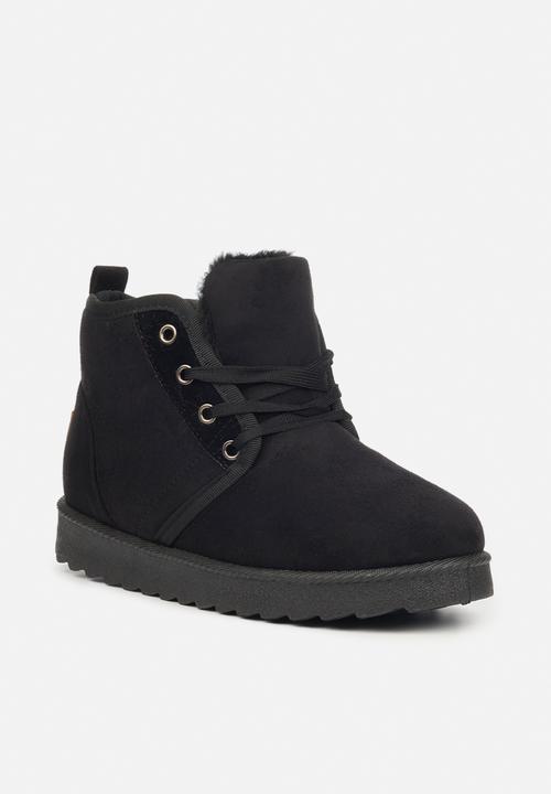 Butterfly Feet - Cozy 2 slipper boot - black