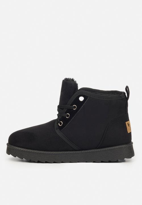 Butterfly Feet - Cozy 2 slipper boot - black