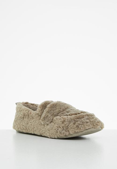 MANGO - Castor slipper - brown