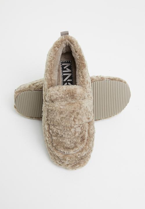 MANGO - Castor slipper - brown