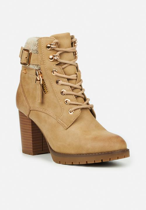 Miss Black - Delta1 lace-up ankle boot - neutral