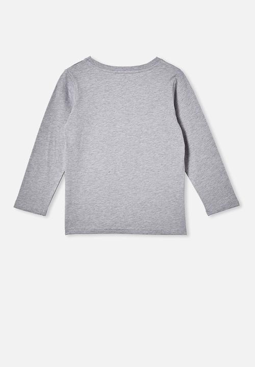 Cotton On - Max long sleeve tee - light grey 