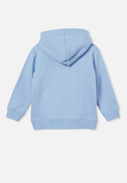 Cotton On - Charlie hoodie - dusk blue & la cali suns applique