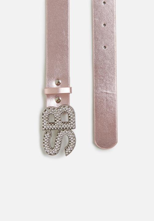SISSY BOY - Bling belt - rose gold