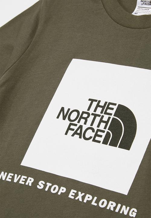 The North Face - Short sleeve box tee - taupe green