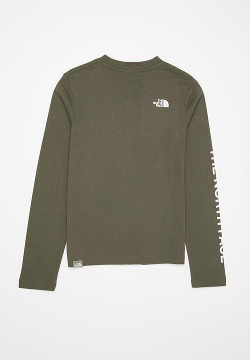 The North Face - Long sleeve simple dome tee - taupe green