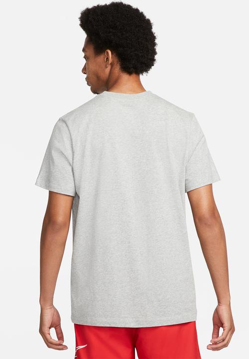 Nike - Nsw swoosh oval hbr tee - dark grey heather