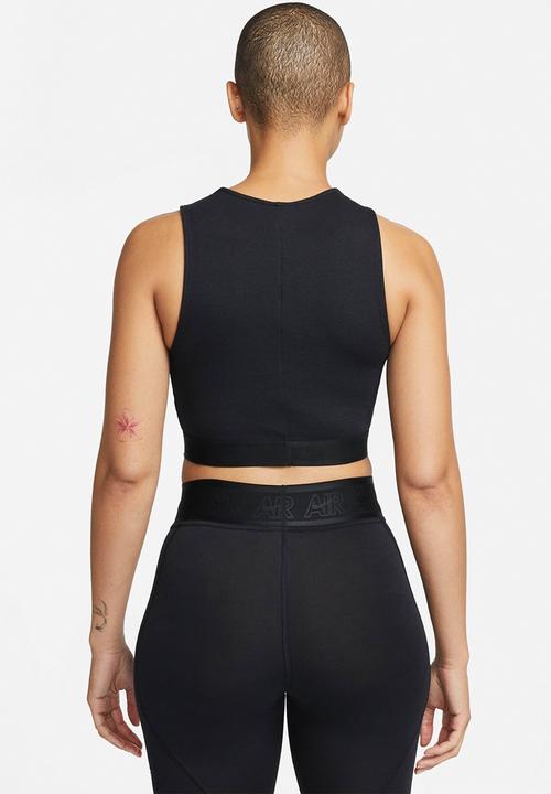 Nike - Nsw air rib tank - black & white