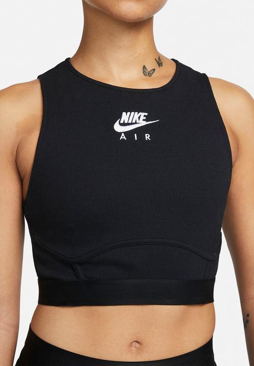 Nike - Nsw air rib tank - black & white