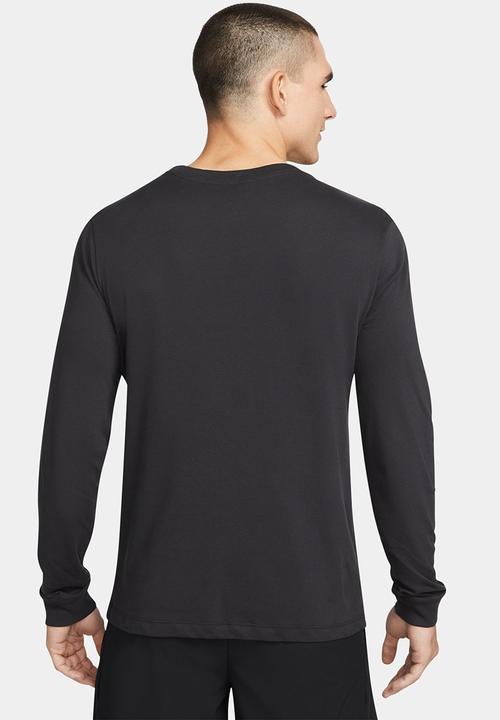 Nike - Dri-FIT Spin Graphic Long Sleeve Humour T-Shirt - Black
