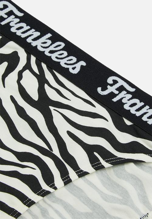 Franklees - Way outta line tanga - black & white 