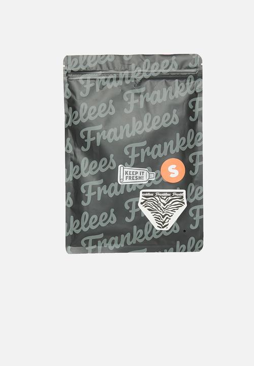 Franklees - Way outta line high waisted hipster - black & white 