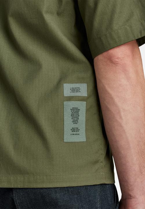 G-STAR - Pocketony service reg shirt short sleeve - shadow olive