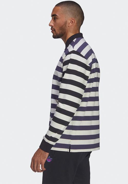adidas Originals - adidas SPRT Frank Rugby Shirt - shadow navy/core white