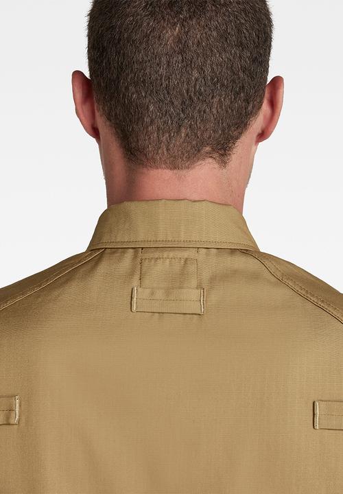 G-STAR - Pocketony service reg shirt short sleeve - fennel seed