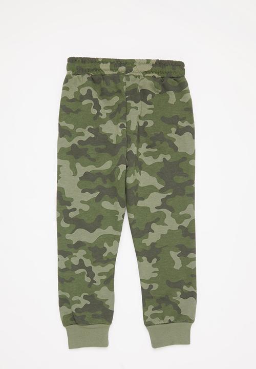 Cotton On - Multipack marlo trackpant two pack - camo & swag green