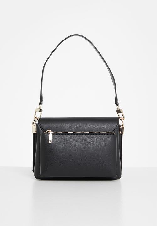 GUESS - Eco mia flap shoulder bag - black