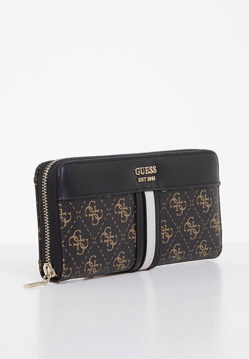 GUESS - Kasinta slg large zip around - brown multi