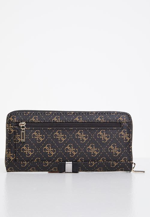 GUESS - Kasinta slg large zip around - brown multi