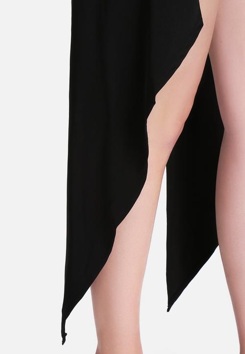 Lavish Alice - Bandeau Maxi Cape Crop Top