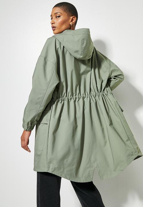 Superbalist - Water resistant parka - light sage