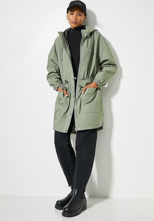 Superbalist - Water resistant parka - light sage