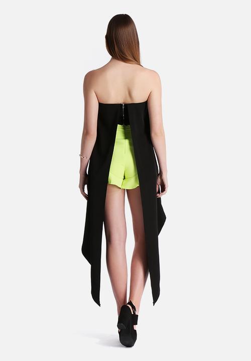 Lavish Alice - Bandeau Maxi Cape Crop Top
