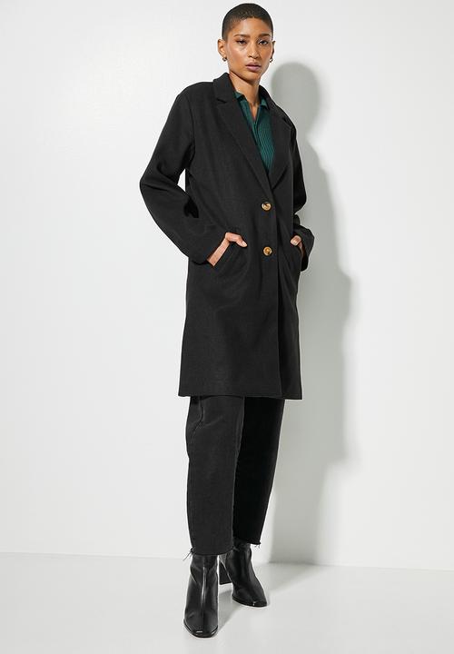Superbalist - Midi blazer coat - black