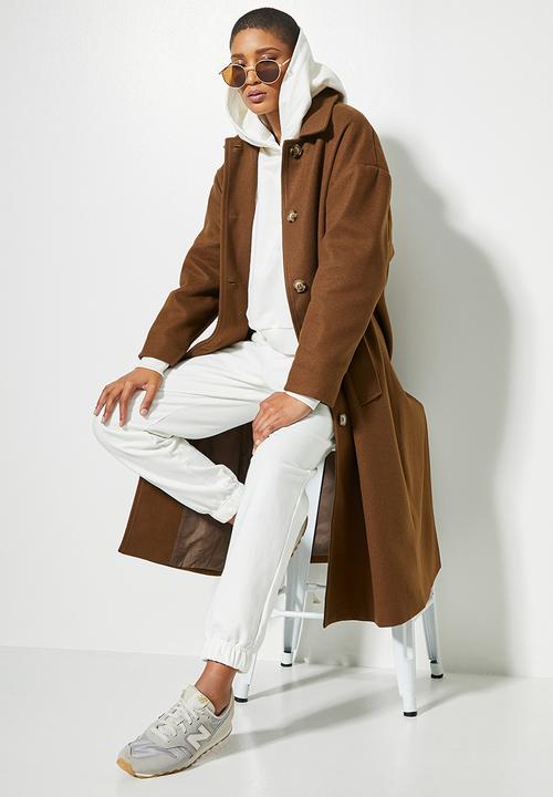 Superbalist - Collared coat - chocolate