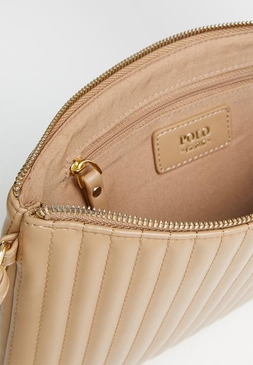 POLO - Quilt wrist clutch bag - latte