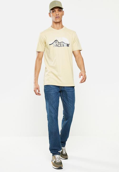 The North Face - M short sleeve mountain line tee - grey melange