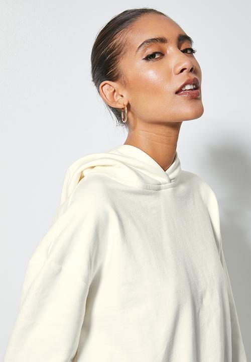 Superbalist - Crop hoodie - ecru