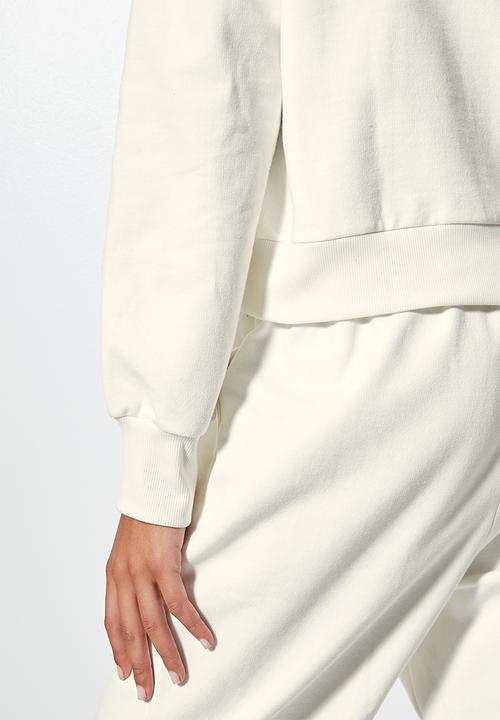 Superbalist - Crop hoodie - ecru