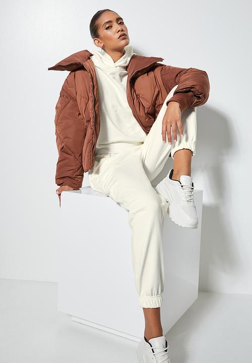 Superbalist - Crop hoodie - ecru