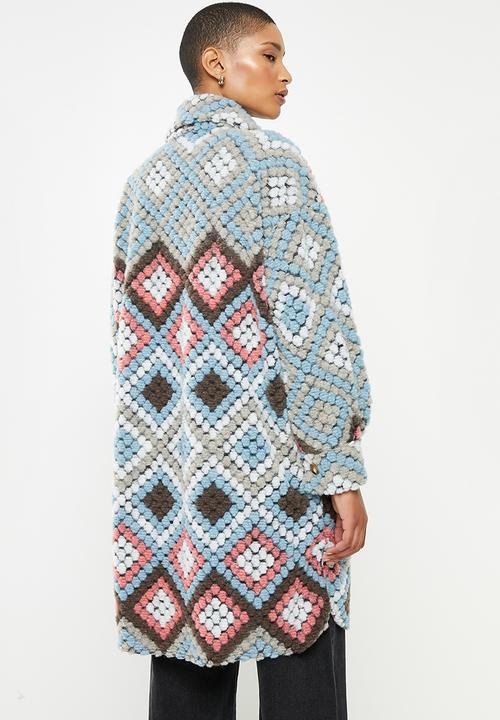 Stella Morgan - Longline wool coat - multi