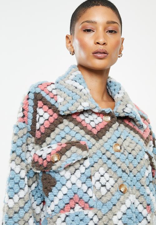 Stella Morgan - Longline wool coat - multi